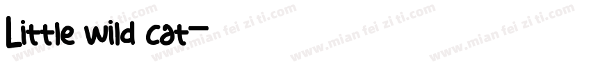 Little wild cat字体转换